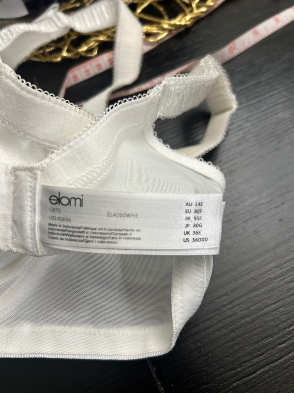ELOMI CATE womens full bust banded 36DDD underwire bra EL4030 NWOT - Picture 5 of 5